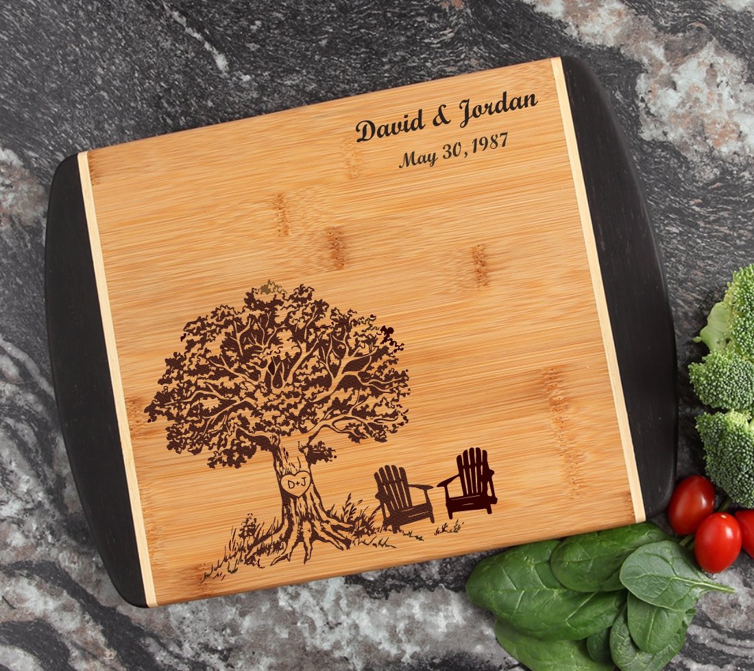 Personalized Cutting Board, Custom Engraved Bamboo Cutting