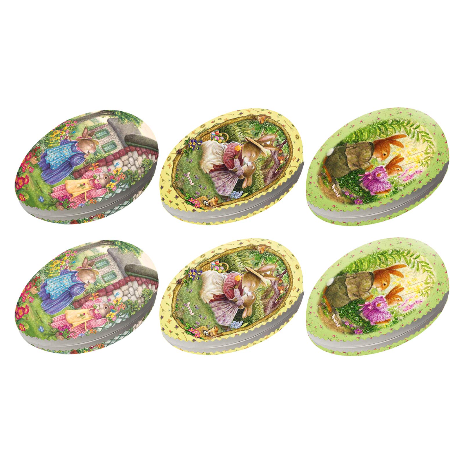 6er Set Bilderostereier zum Befüllen Motiv Holly Pond Hill 18 cm Pappei zum Befüllen, Ostereier zum Befüllen