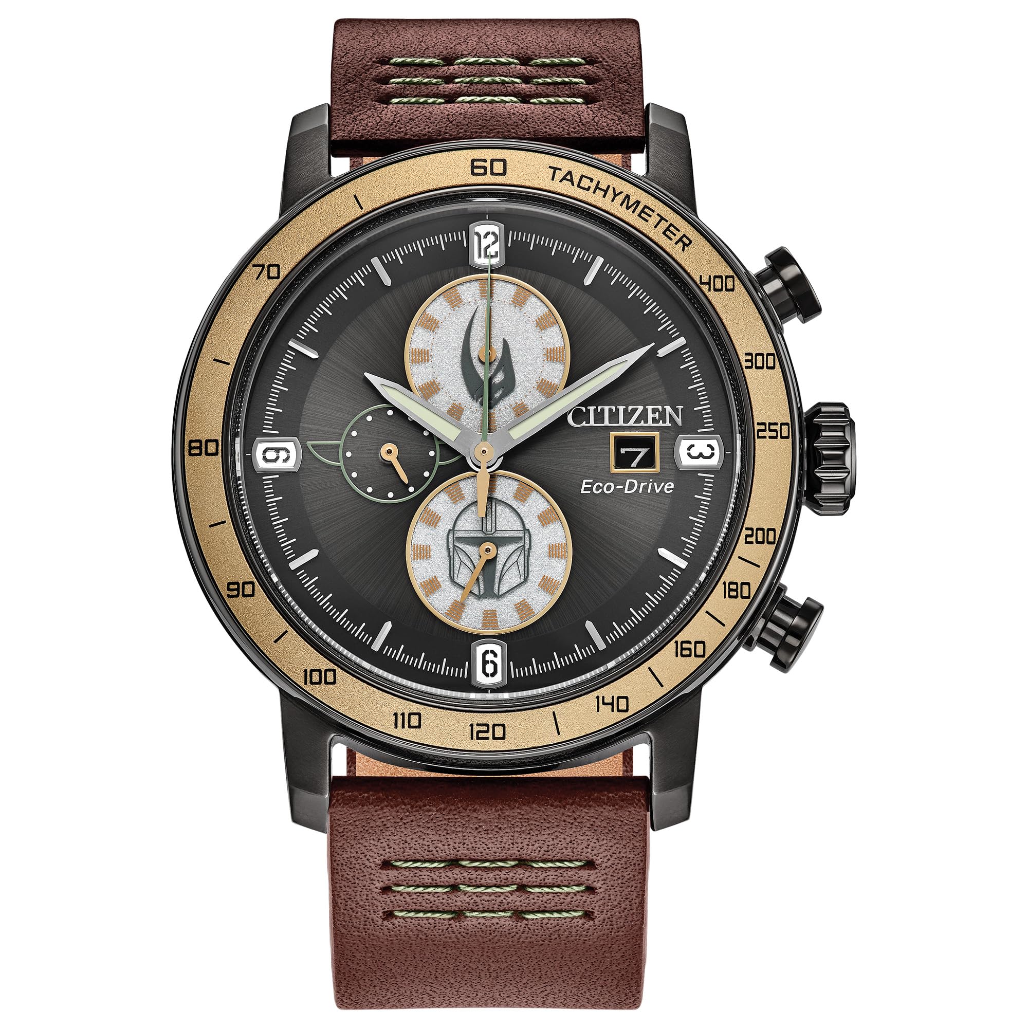 CITIZEN Eco-Drive Mandalorian Cronógrafo para hombre, caja de