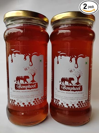BONPHOOL Natural Mangrove Honey, 490 Grams - Pack of 2