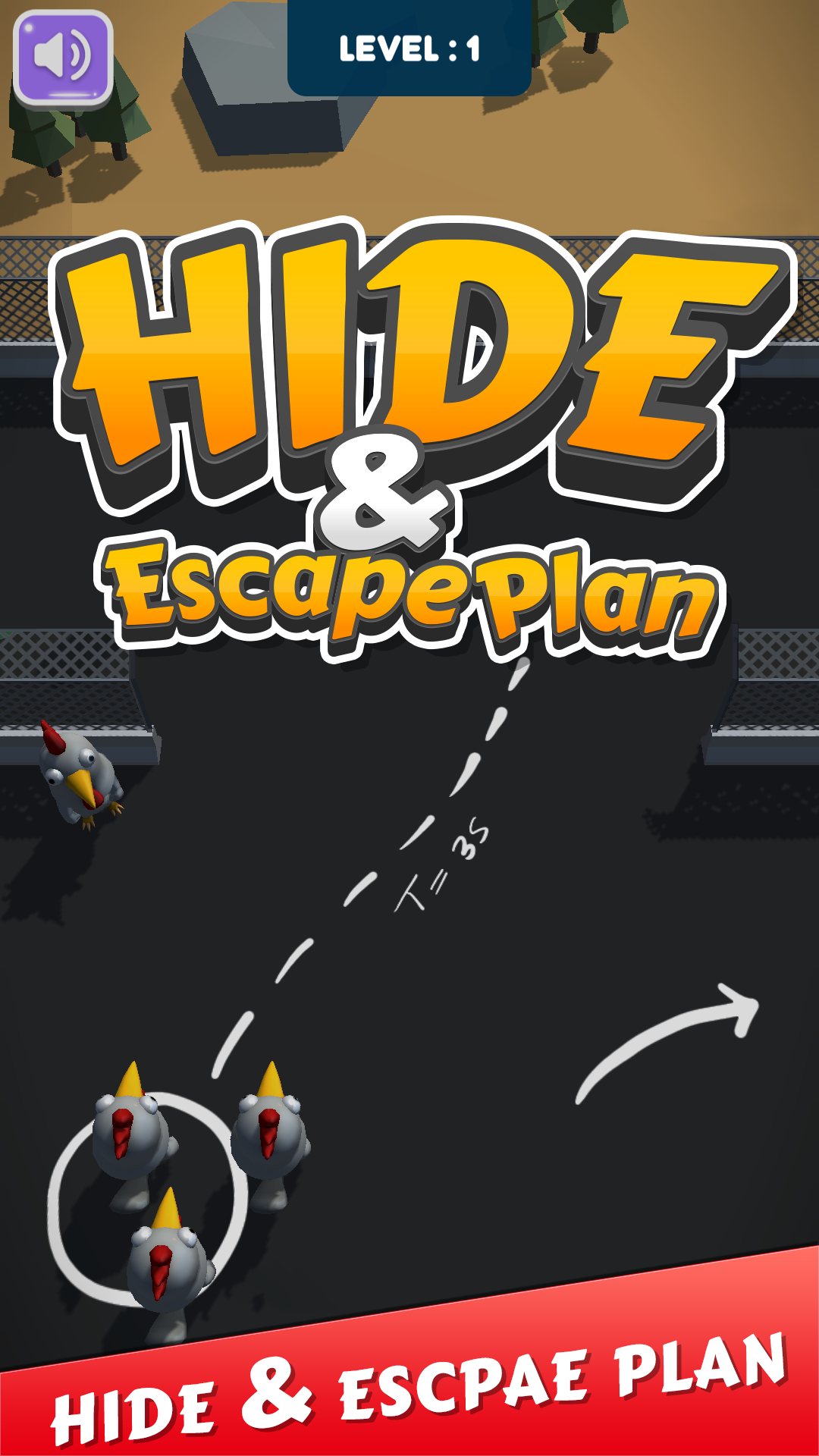 Hide and Escape Chicken Runner Game Hide and Seek 3D Escape to Win