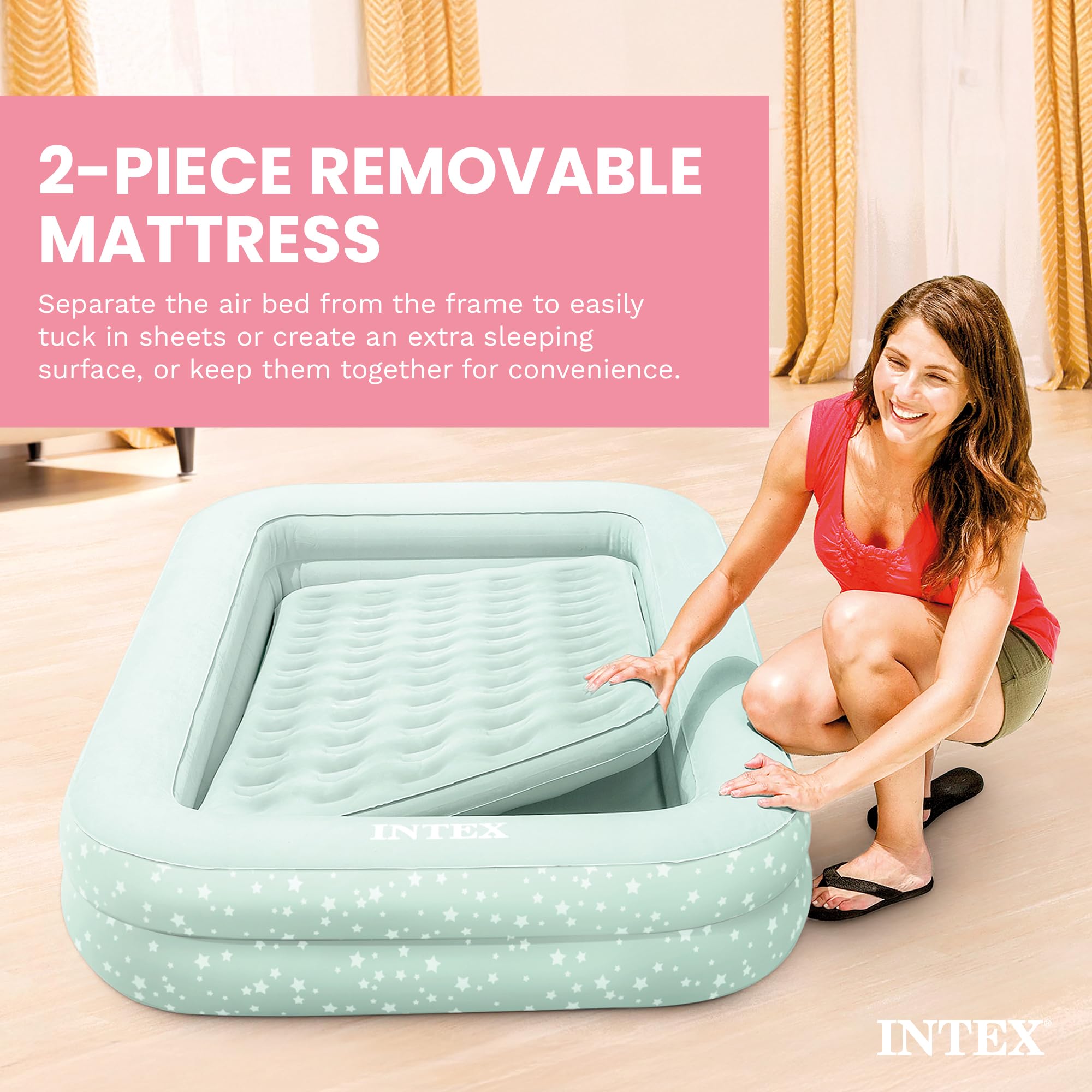 Intex Lit de Voyage Kidz avec Plus de Confort