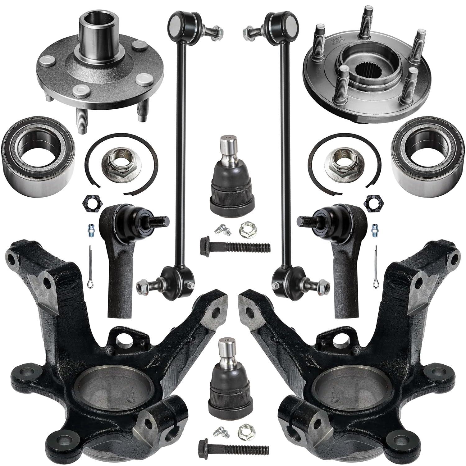 Detroit Axle - Front Loaded Knuckles Kit for 2005-2009 Ford Escape