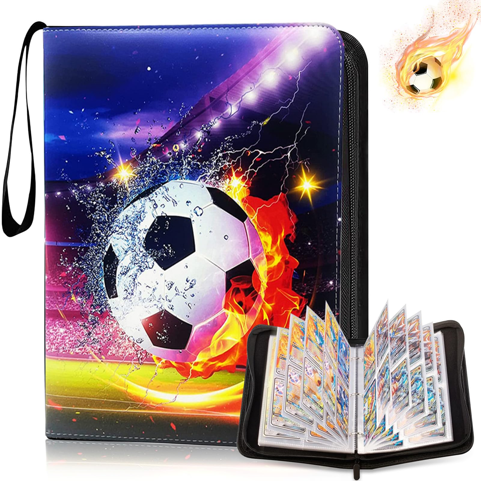 AYSYR Album De 400 Cartes à Collectionner - Reliure Par Le