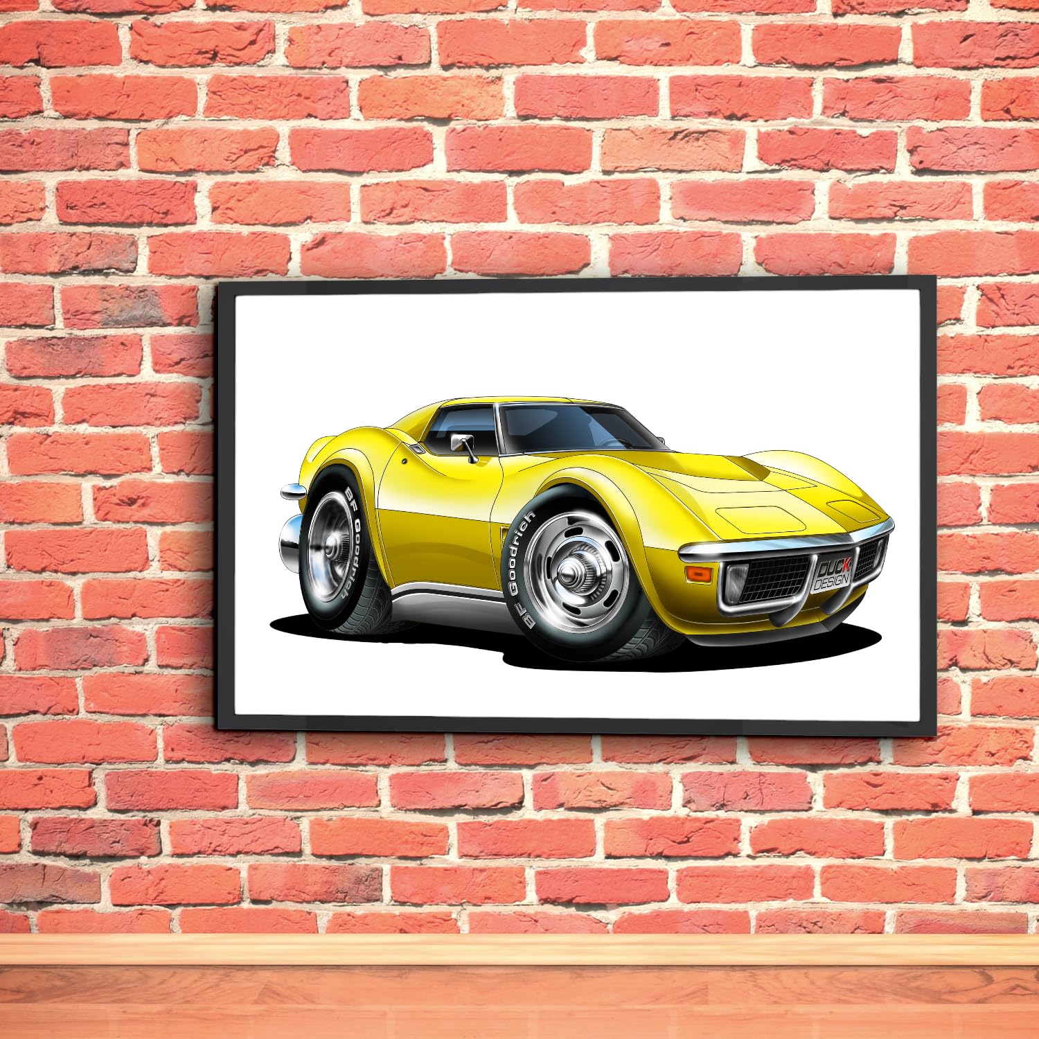 Amazon.com: Maddmax Car Art 1968-72 Corvette Poster Wall Art Print
