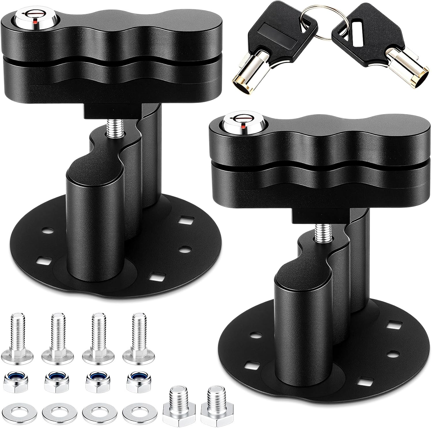 Shimeyao 2 Pcs Pack Mount Lock Compatible with Rotopax Rx-lox-pm, Gas Can with Keys, Fuel Gasoline Pack
