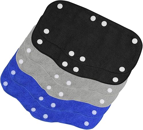 PATIKIL Gorro duro de algodón con banda para el sudor, forro para casco de botón a presión, almohadillas reutilizables para casco de seguridad