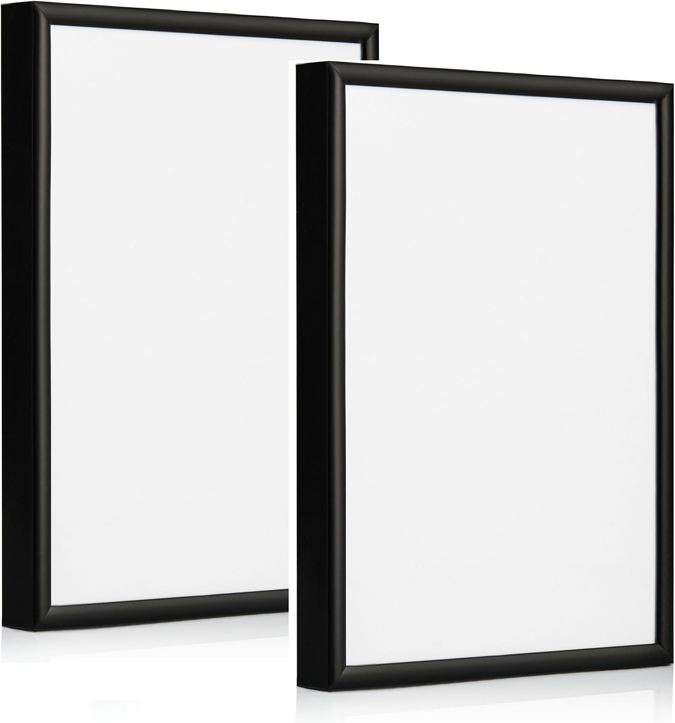 10x15 cm (Approximately 4 x 6 inch) Pack of 2 Black Aluminium Picture Photo Frame Alu by GMGold