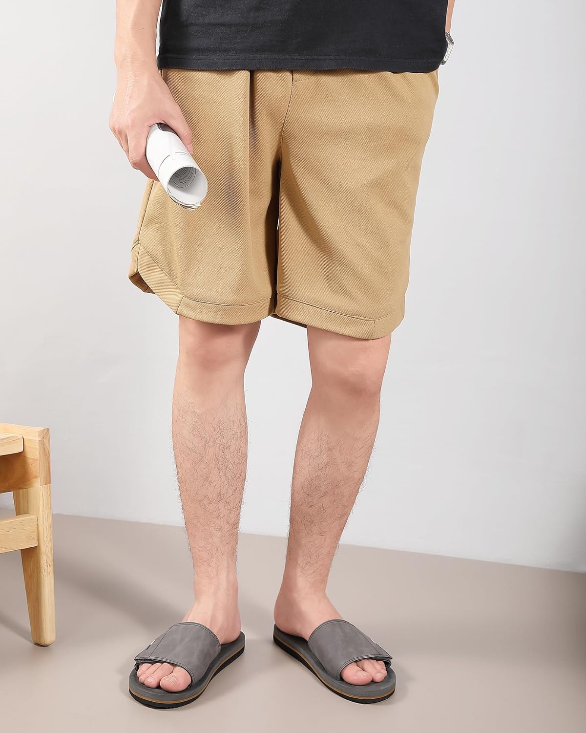 Mens Adjustable Slides Sandals Slip On Sandals Comfortable Athletic Anti-Slip Slides 11 Grey image 8 of 9 B0CWRD669L