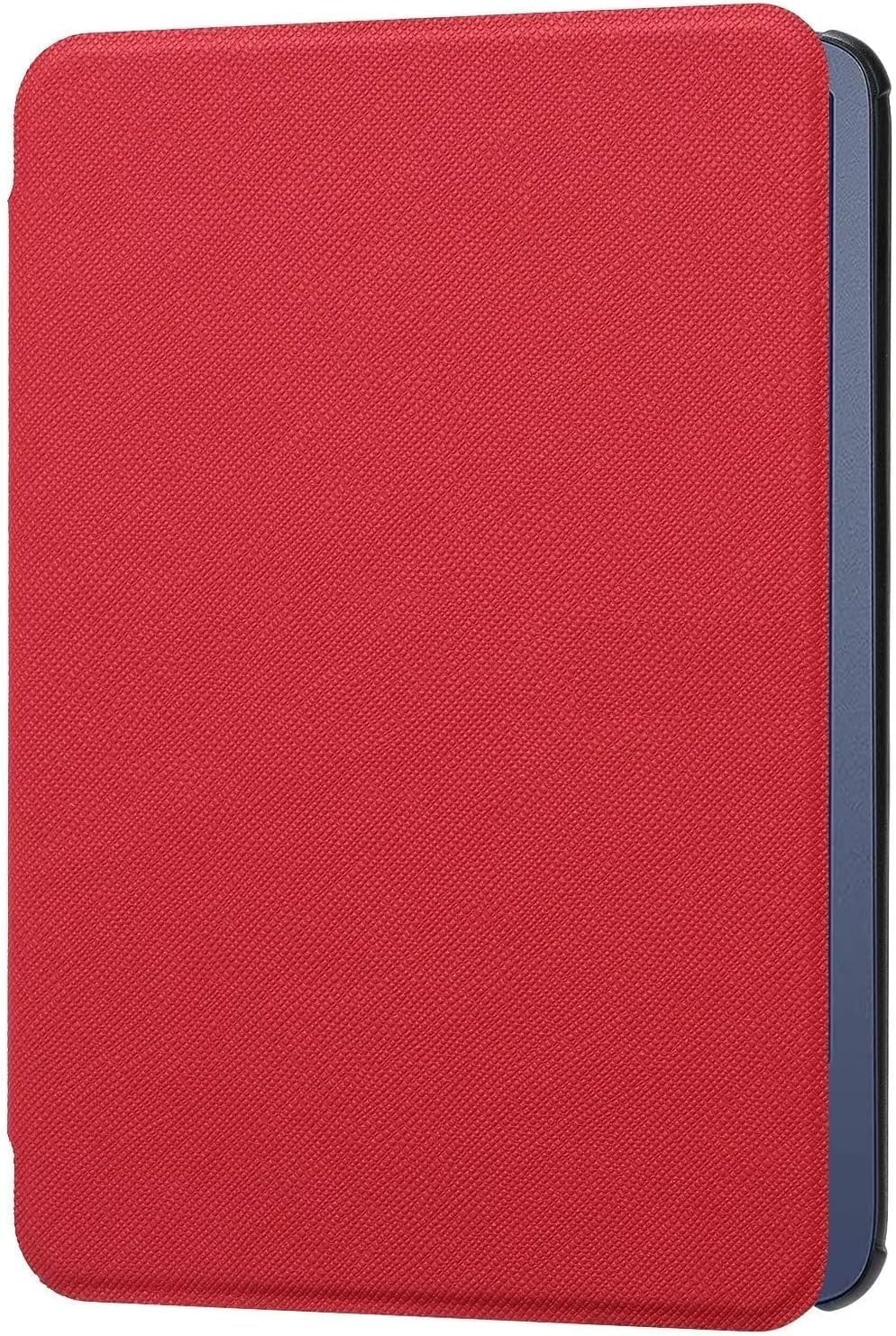 Photo 1 of Generic Case for All-New Kindle Paperwhite 12th Gen 2024 (7") & for Kindle Colorsoft Signature Edition (7"), Slim Protective Smart Leather Cover with Auto Wake/Sleep (Red)