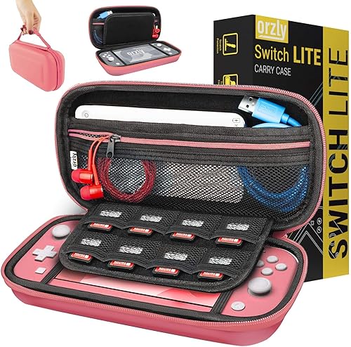 Funda de transporte para Nintendo Switch Lite Funda de transporte portátil con almacenamiento para juegos y accesorios Switch Lite Black, Blue,