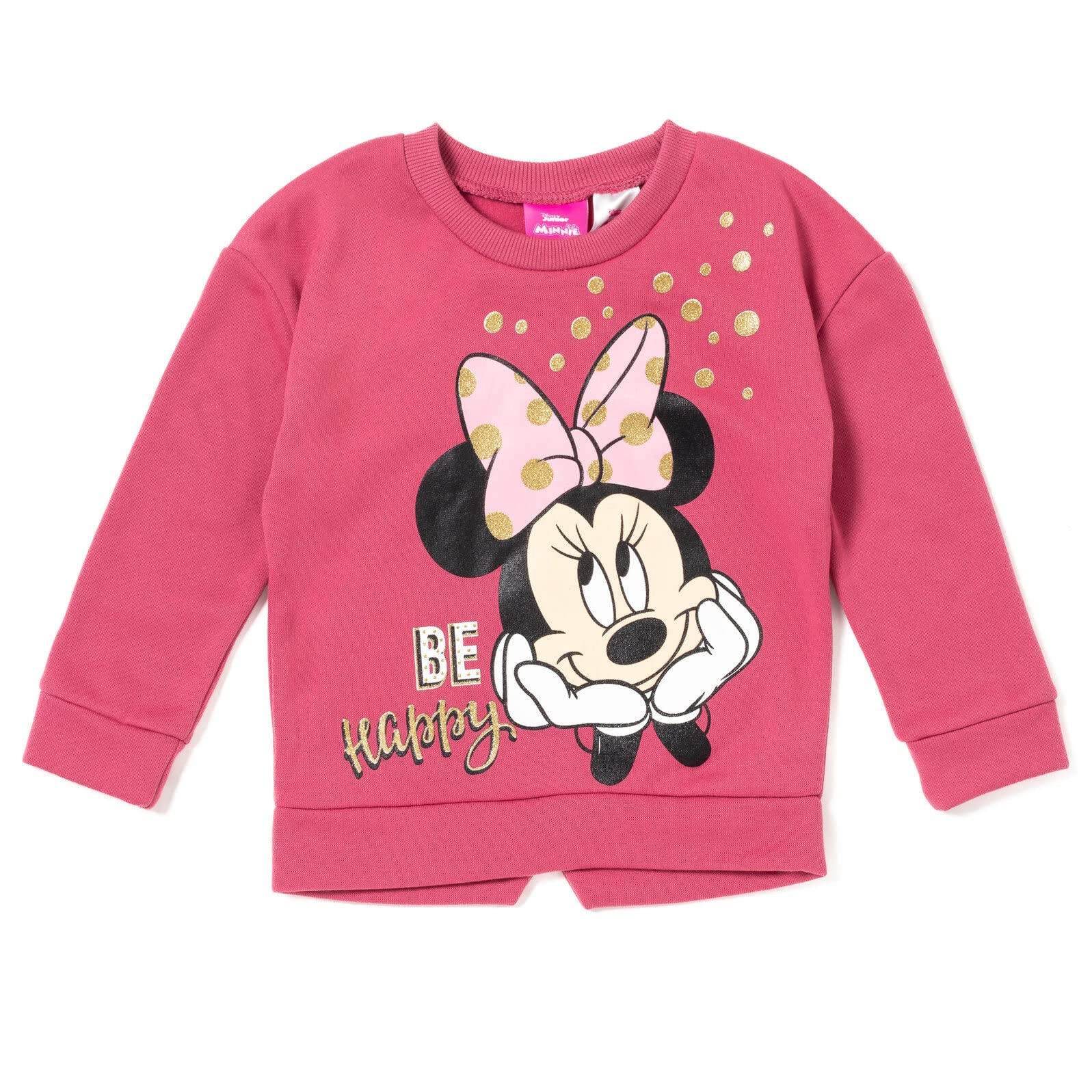 Disney Bluza i spodnie z polaru z Myszką Minnie Myszką, zestaw dla noworodków i dużych dzieci, kolor fioletowy, 24 miesiące, purpura, 24 miesięcy