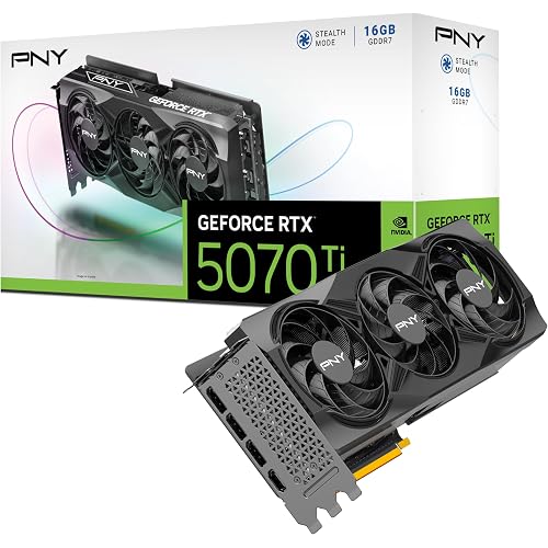 PNY GEFORCE RTX™ 5070 Ti 16GB Triple Fan Graphics Card DLSS4