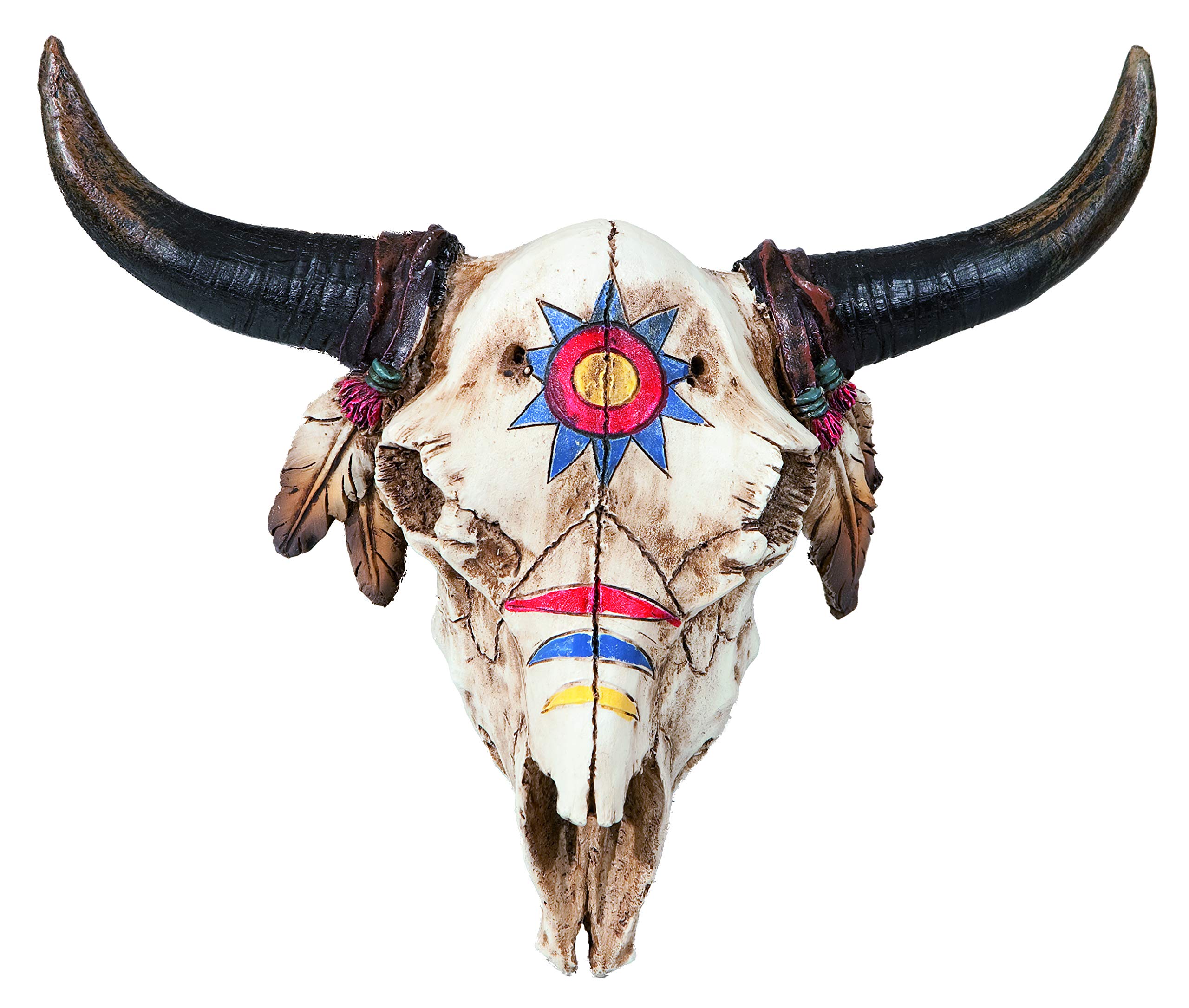 impexit Reproduction resin Bison Crane war paintings Color 19.2/16.5/6.5 cm