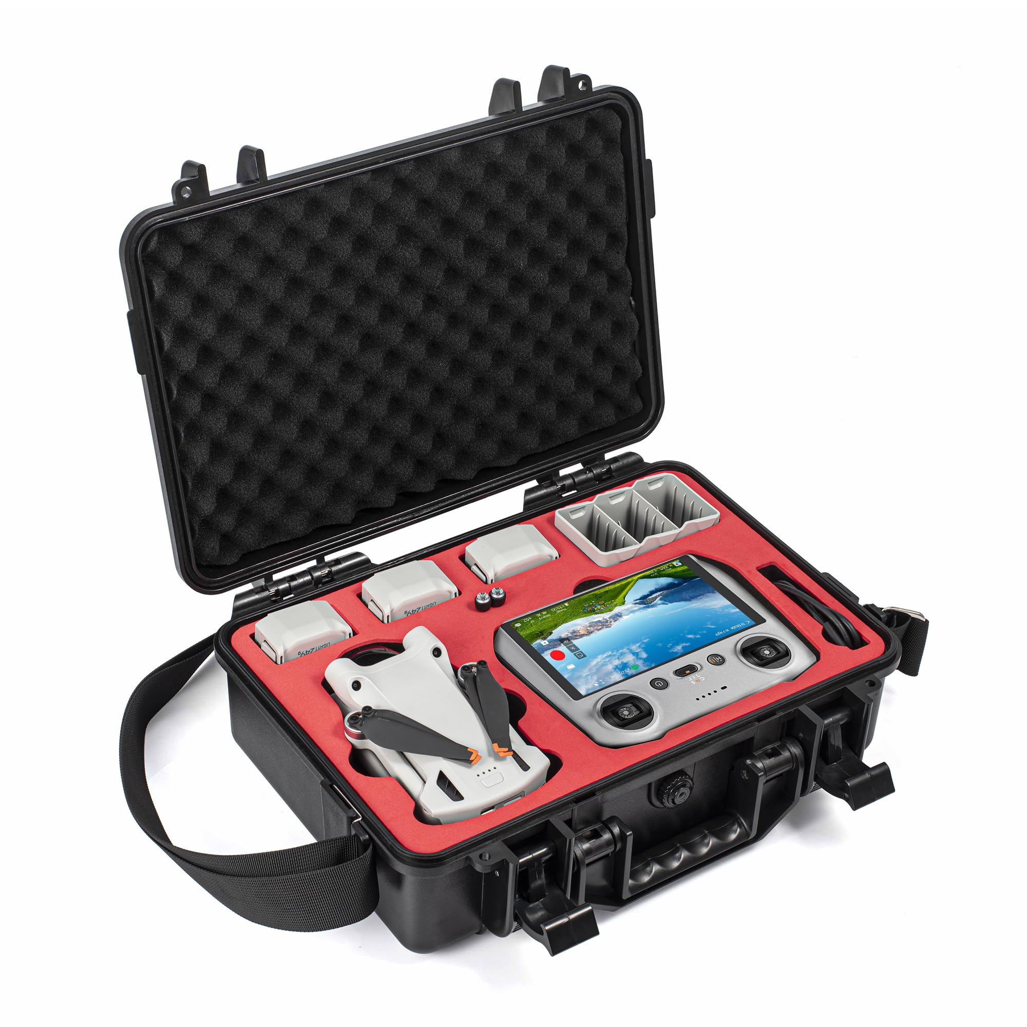 STARTRC Mini 3 Case for DJI Mini 3 Pro Case RC Remote Control Storage Case Drone Mini 3 Fly more Combo Waterproof Case Drone Accessories Hard Case Large Capacity Storage Bag Portable Carrying Case