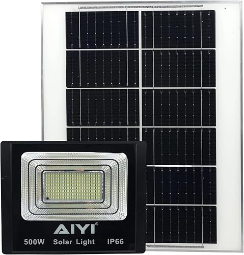 AIYI 500W Solar Flood Light with Remote AY399-032