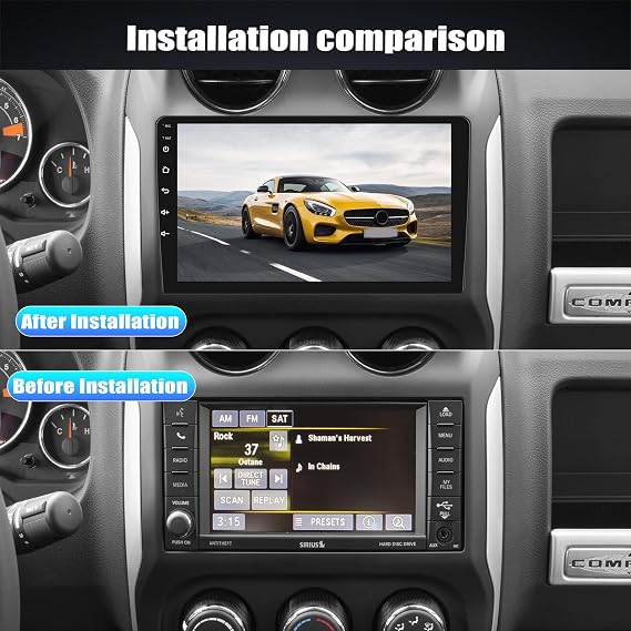 4+64G Android 13 Double Din Universal Car Stereo Radio with Wireless CarPlay Android Auto, 10.1 IPS Touchscreen Car Radio Stereo Head Unit with GPS Navigation SWC WiFi Bluetooth FM DSP AHD Camera Mic