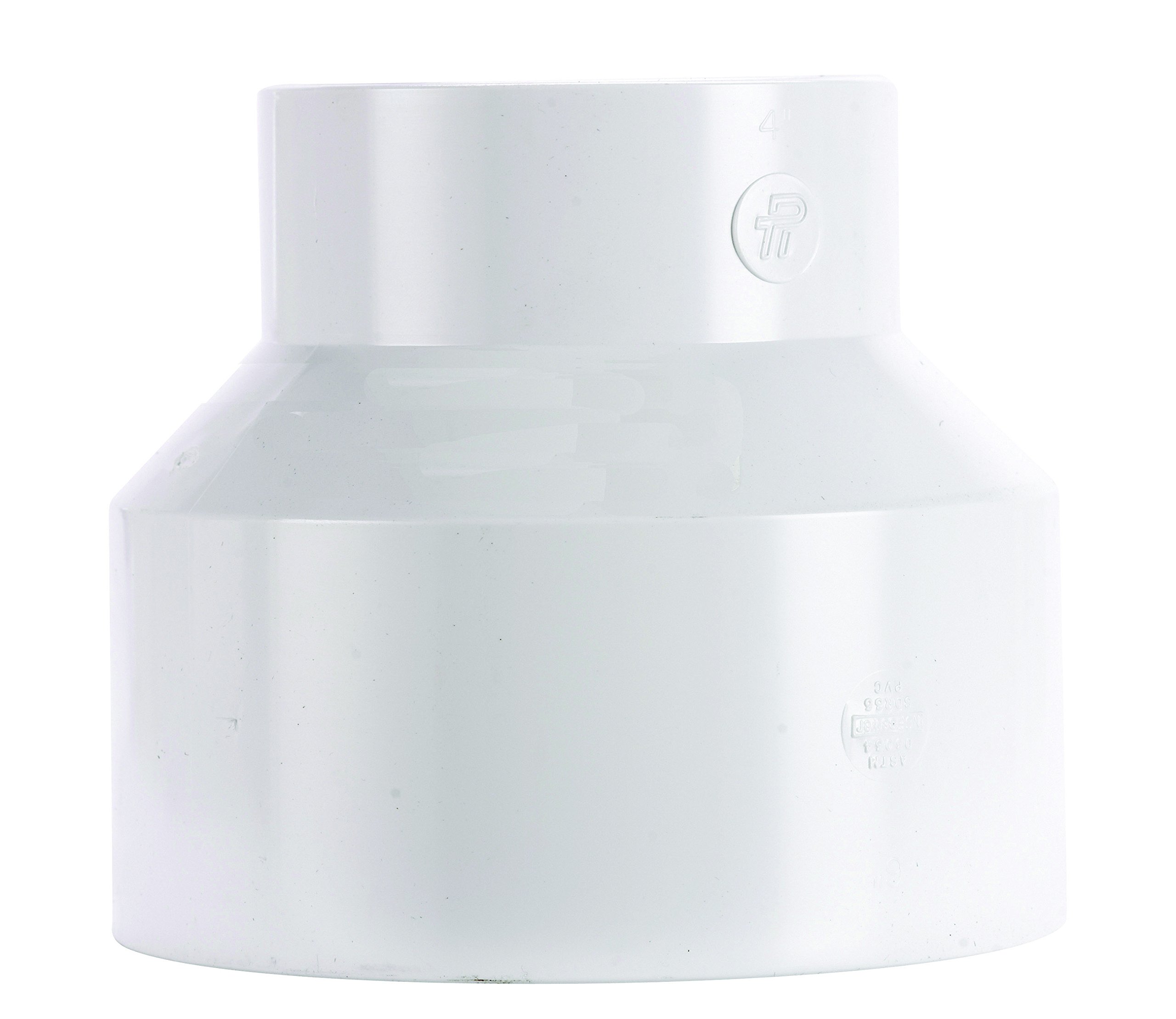 Plastic Trends 6 in. Hub x 4 in. Dia. Hub PVC Reducing Coupling