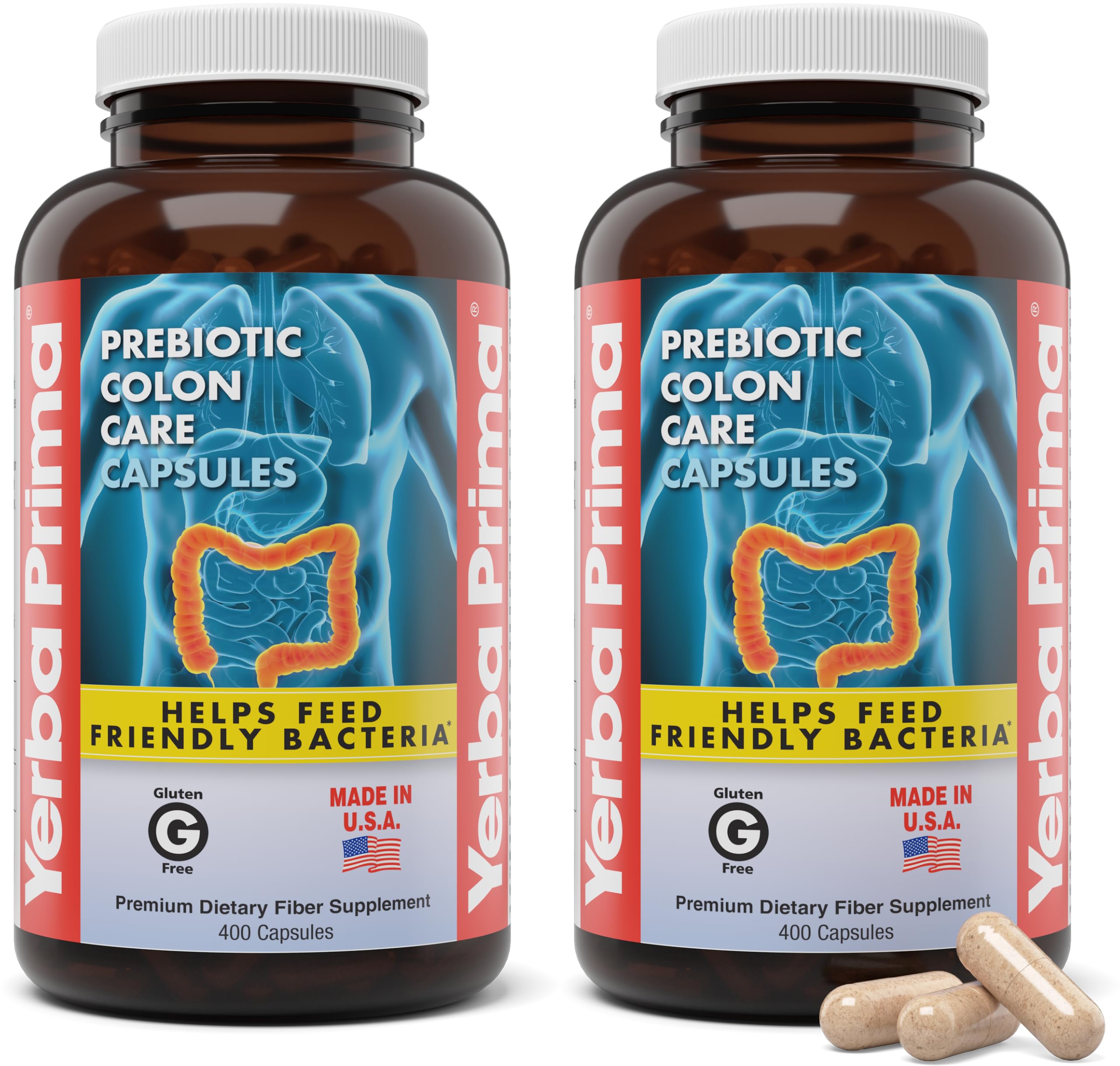 Yerba Prima Prebiotic Colon Care Capsules