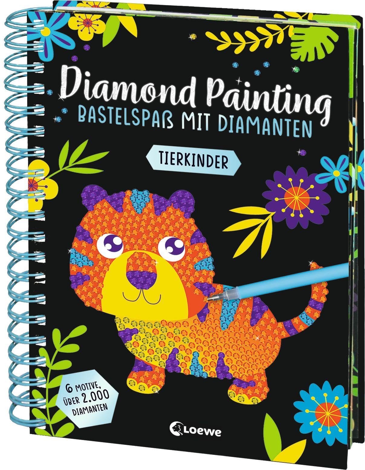 Diamond Painting  Bastelspaß mit Diamanten  Tierkinder (German) PAPERBACK
