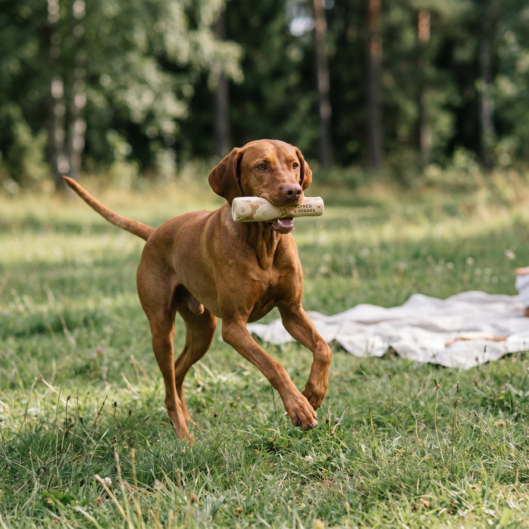 Alfred & Beebee Kau- und Zahnspielzeug für Hunde, natürliches Kaffeeholz, 4 Stück, L-XL | Kaffeeholz Kau- & Spielzeug 4er Pack 100 % natürlich, ungiftig und umweltfreundlich, für große und XL-Hunde bis 34 kg