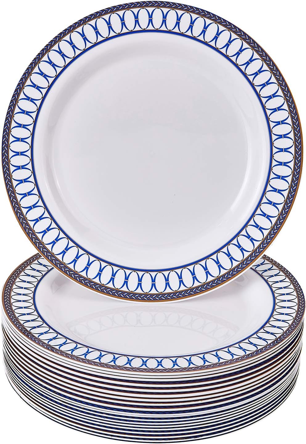 Silver Spoons 1906TT Fancy Dinner Plates 20 pc Heavy Duty Dishes