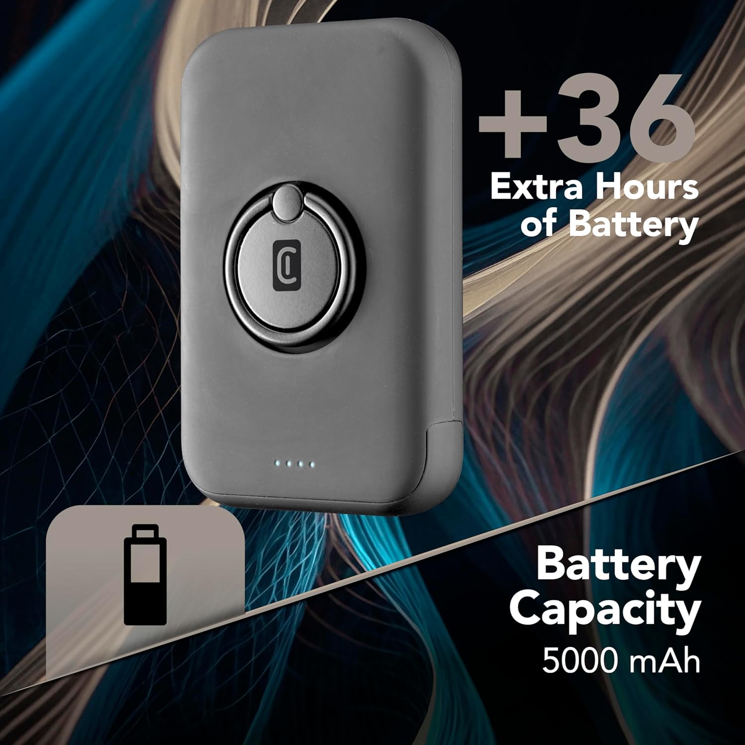 Cellularline MagSafe Power Bank with 5000 mAh capacity