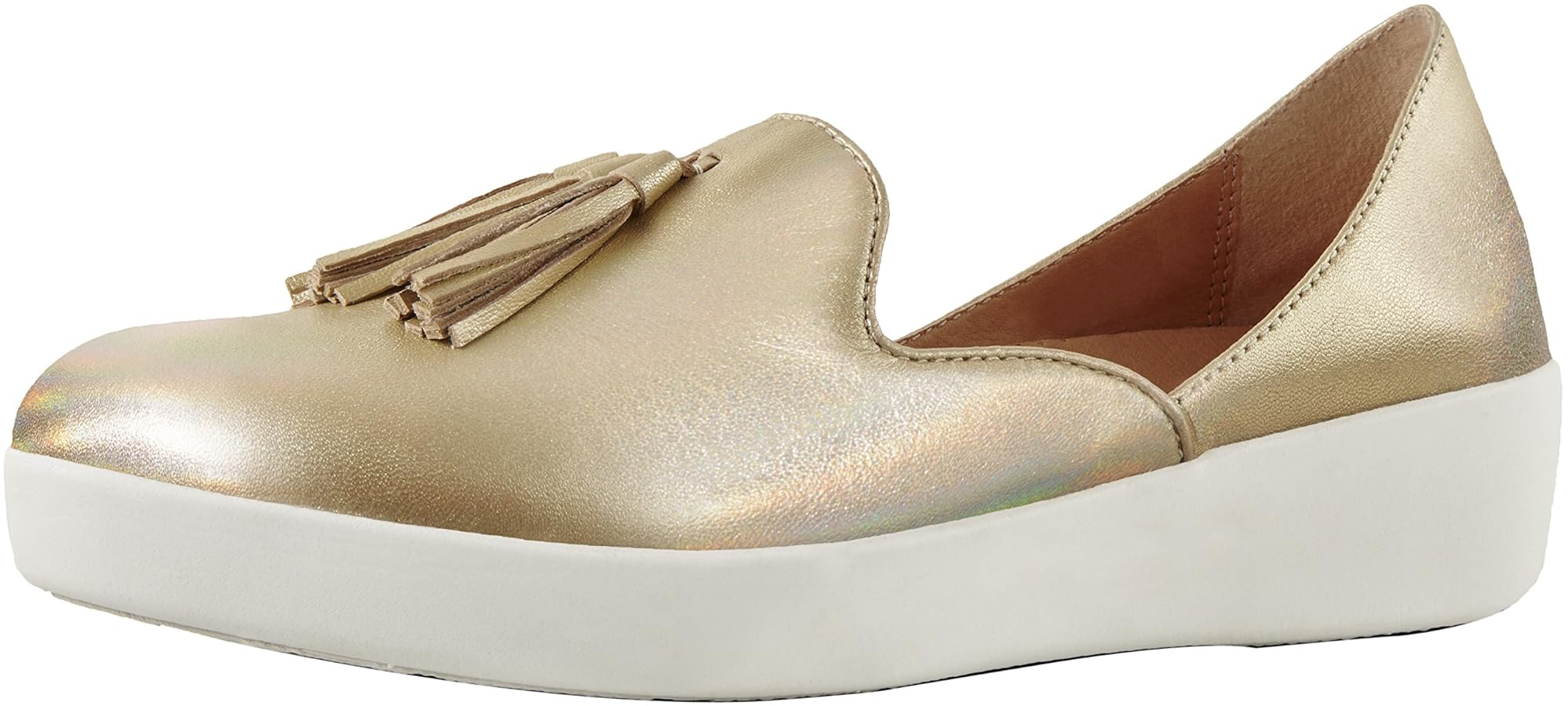Fitflop Women Tassel Superskate D'Orsay Loafers, Gold (Gold Fitflop Women Tassel Superskate D'Orsay Loafers, Gold (Gold