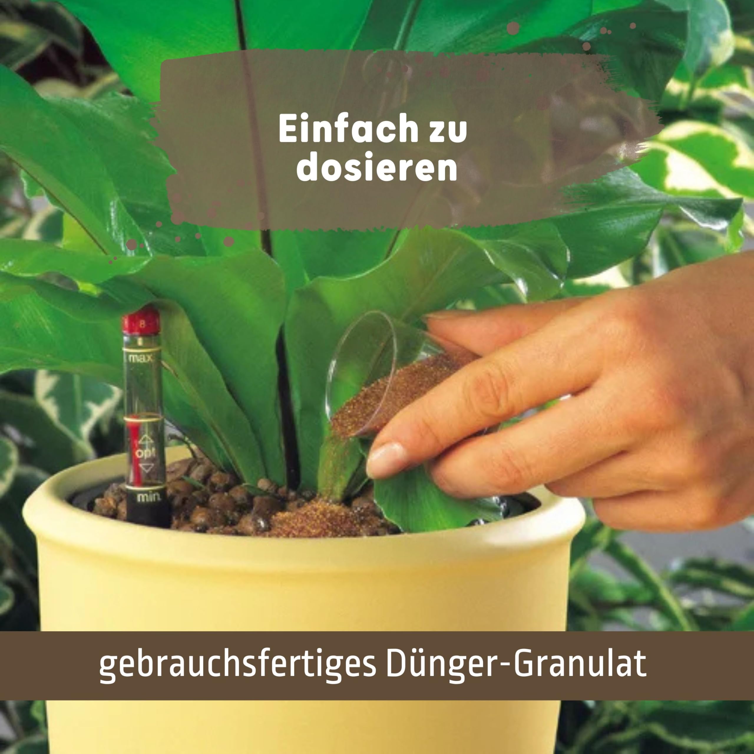 Langzeitdünger Lewatit HD 50 für Zierpflanzen in Hydrokultur | NPK mineralischer Dünger mit Ionenaustauscher 3-4 Monate Wirkung | Dose 500 ml Granulat