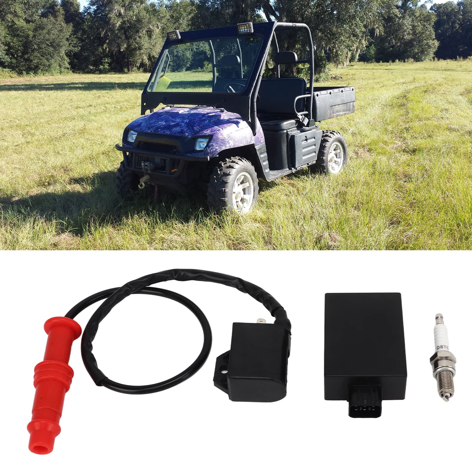Bobina di Accensione Cdi con Candela 3089238 Sostituzione Per Polaris Side By Side RANGER ATV SPORTSMan
