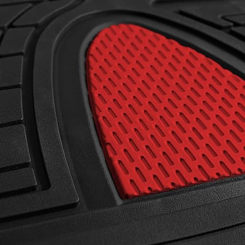 Vista 4 de FH Group - Tapetes para el auto Rojo