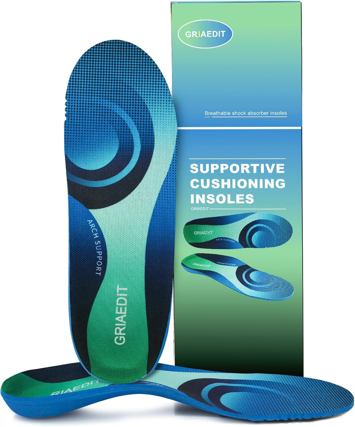Heavy Duty Arch Support Insoles for 240lbs+ – Orthotic Inserts for Plantar Fasciitis, Foot Pain Relief, Breathable & Shock Absorbing for Men & Women, Work Boots & Sneakers (Mens13/Womens15) - Image 9