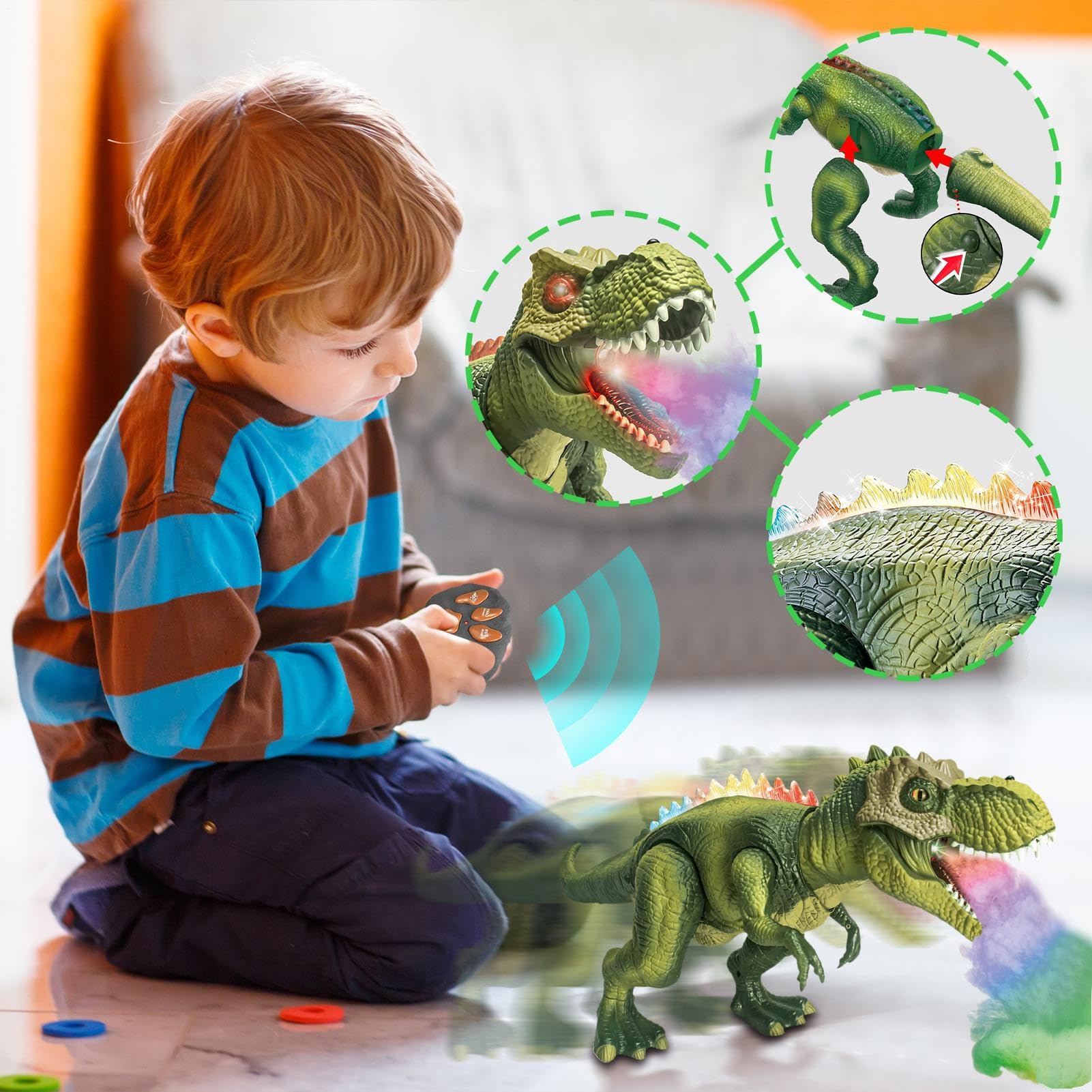 Dinosauro Telecomandato Giocattolo Giocattolo Animale Radiocomandato a
