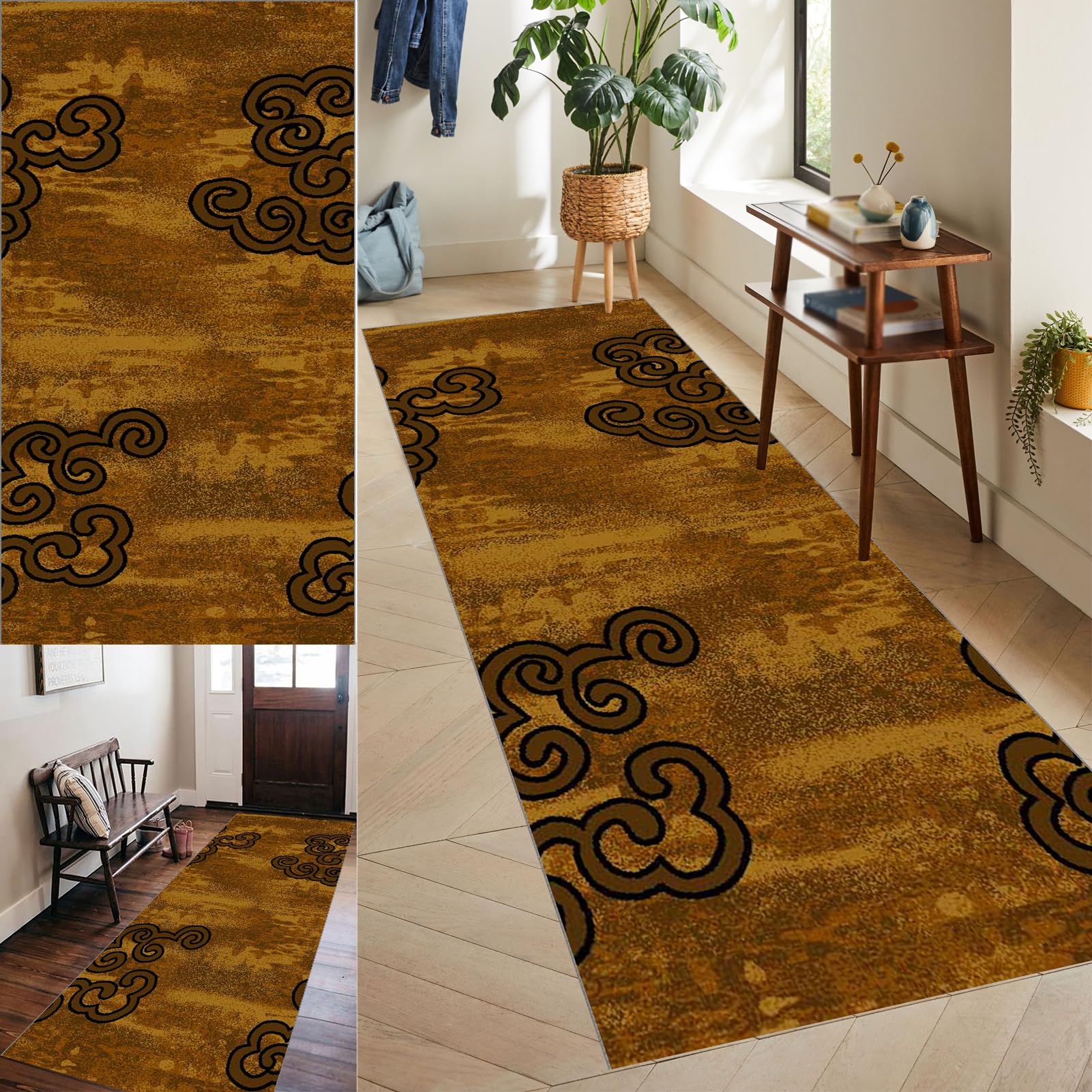 Tapis De Couloir Long Antidérapant 40x60 Cm – Absorbant, Lavable En Machine, Idéal Cuisine, Entrée, Salon