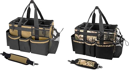 Carrito de limpieza portátil, paquete de 2, bronceado y camuflaje