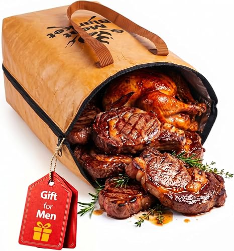 BBQ Blanket for Resting Meat, Leak-Proof Wide Mouth Insulated Meat Resting Bag f