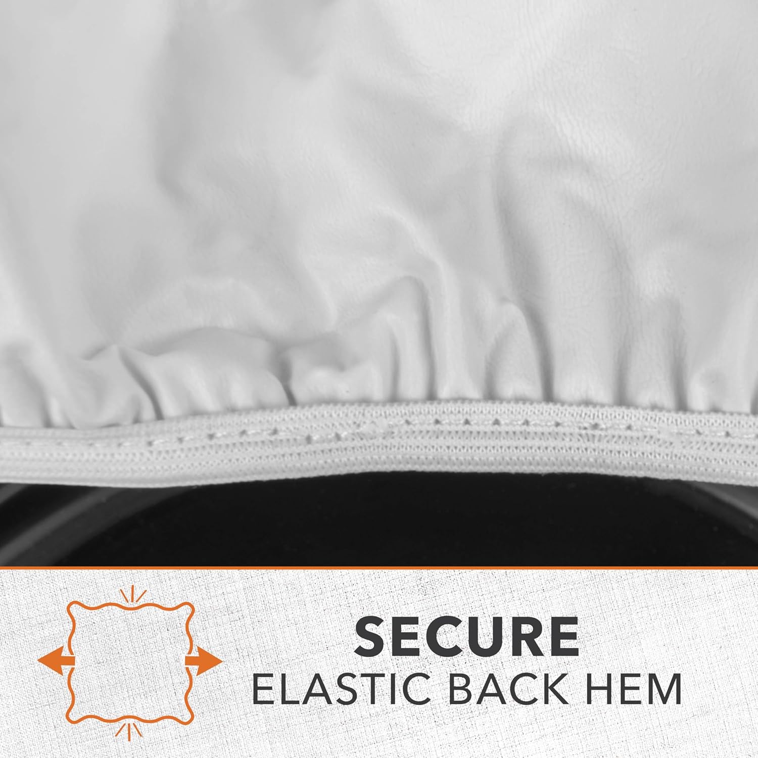 Modern Leisure Sport RV Wheel Cover, Dual Axle, 24-27", White