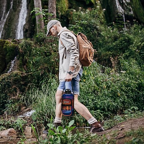 Miniatura 96 de NATURE PIONEOR Water Bottle Holder with Strap,Water Bottle Carrier Bag Sling Sleeve with Adjustable Shoulder Strap & Handle and Large Phone Pocket