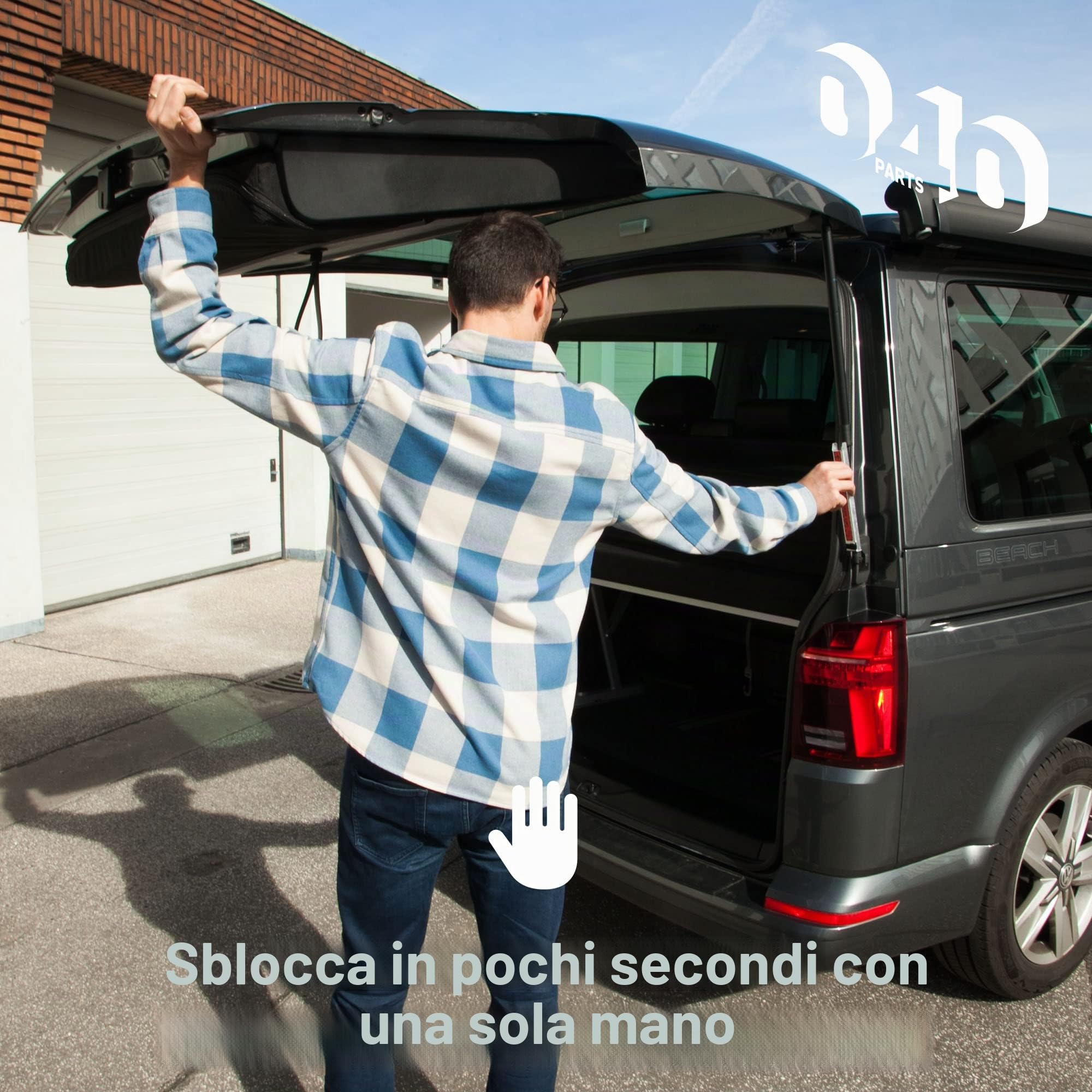 vw Parts Supporto portellone posteriore migliorato compatibile per T5 California per T6 Cali per T6.1 California per accessori Volkswagen