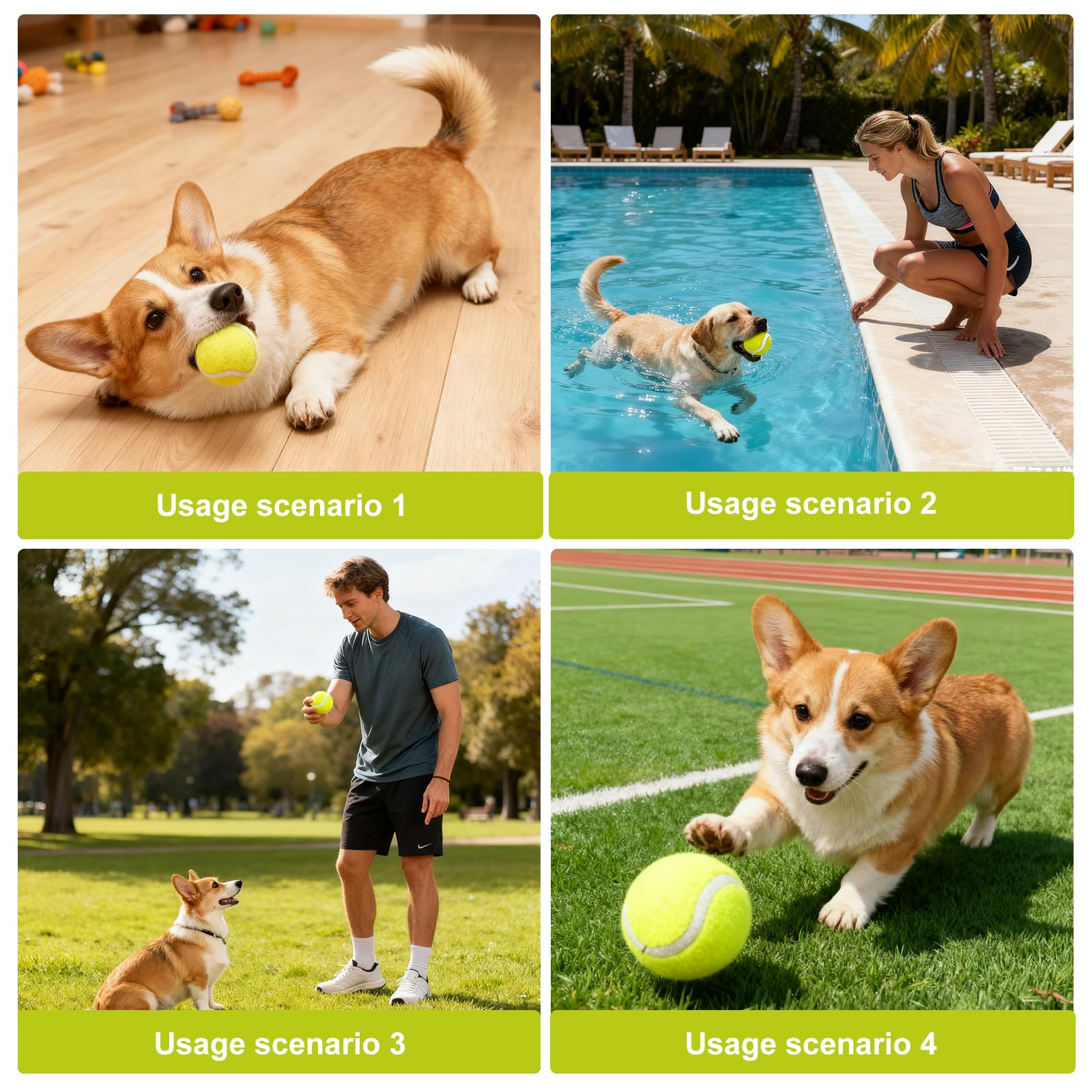 18 palline da tennis, per il tempo libero, palline da tennis, per cani da tennis, 5 cm, mini palline da tennis, palline da tennis per principianti, per allenamento, giochi, lezioni di tennis, macchine