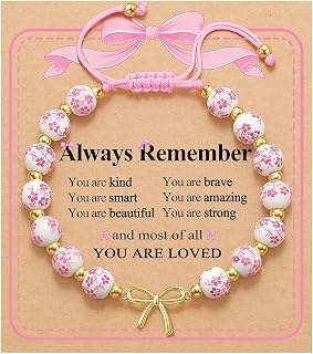 Flower Bow Beads Bracelet Bracelet Cute Stuff for Tween Teen Girls