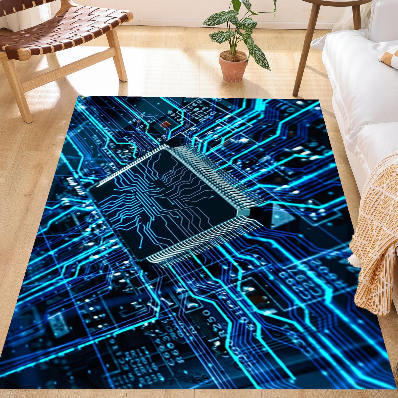 Amazon.com: 6x6ft Area Rug Professional Anti-Slip Soft Soundproof