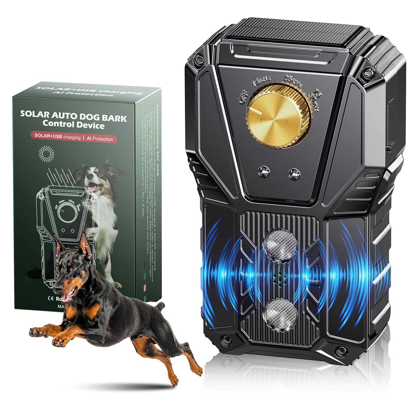 KailSwift Solar Powered Anti Barking Device