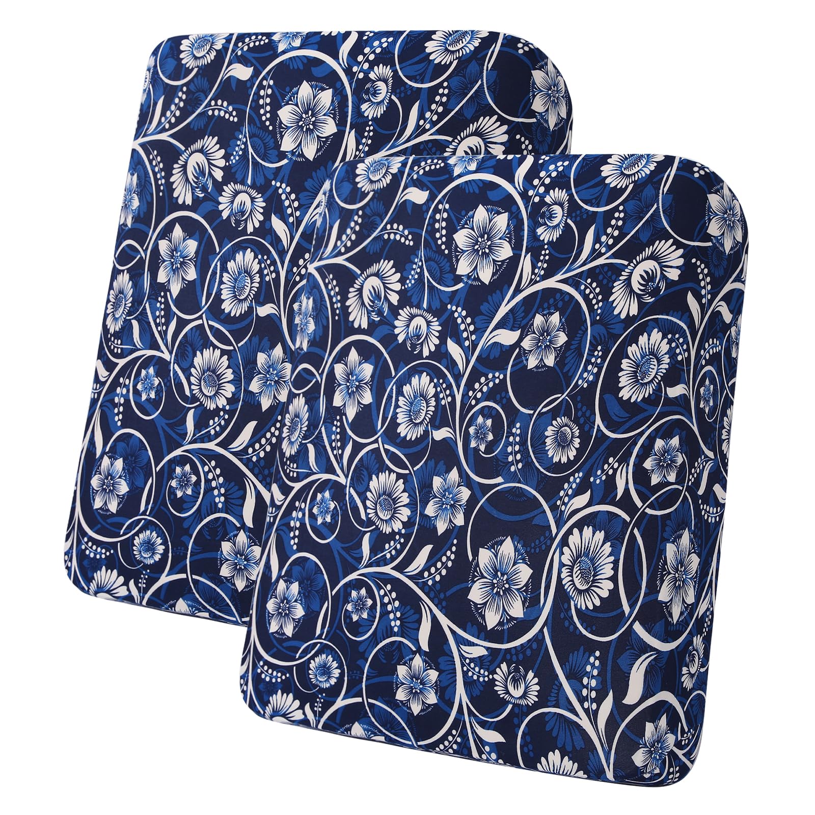 hyha Printed Couch Cushion Covers, Floral Sofa Covers Washable for 2 Cushion Couch, Stretch Pattern Outdoor Cushion Covers for Patio Furniture with