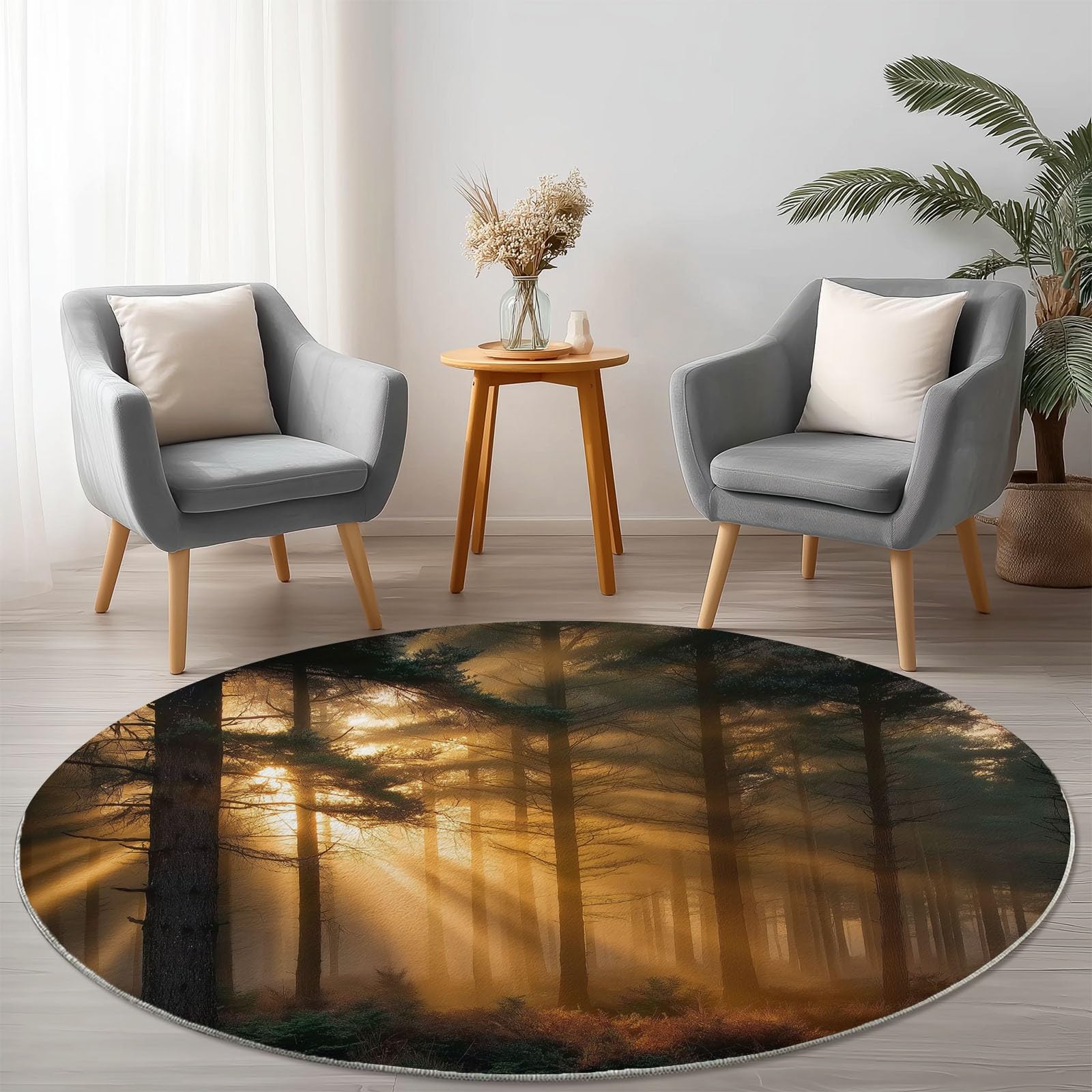 Tapis rond antidérapant lavable pour éviter les glissades dans la salle de bain