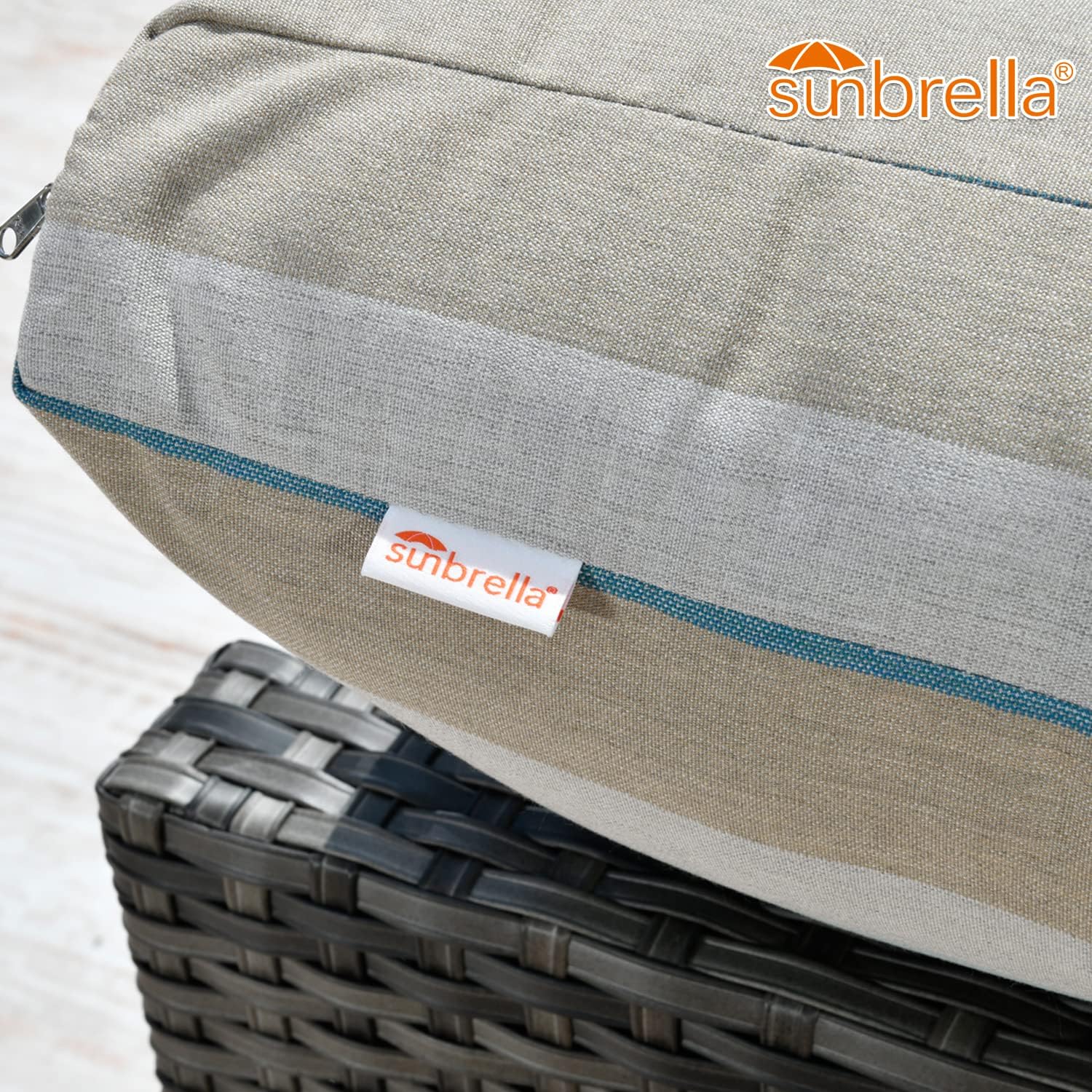 HOOOWOOO 12 PCS Assembled Patio Furniture Outdoor Sectional Sofa Set with Sunbrella Cushion,No Assembly Patio Conversation Set,Aluminum Frame Big Outside Set with Patio Cover,Gray Wicker