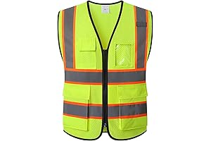 Construction Cone Costume Adult, Reflective Mesh Safety Vest for Construction Work