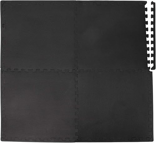 Miniatura 1 de Mind Reader Rompecabezas de espuma EVA con bloqueo para fitness y ejercicio, gimnasios en casa, azulejos protectores entrelazados, alfombrilla de