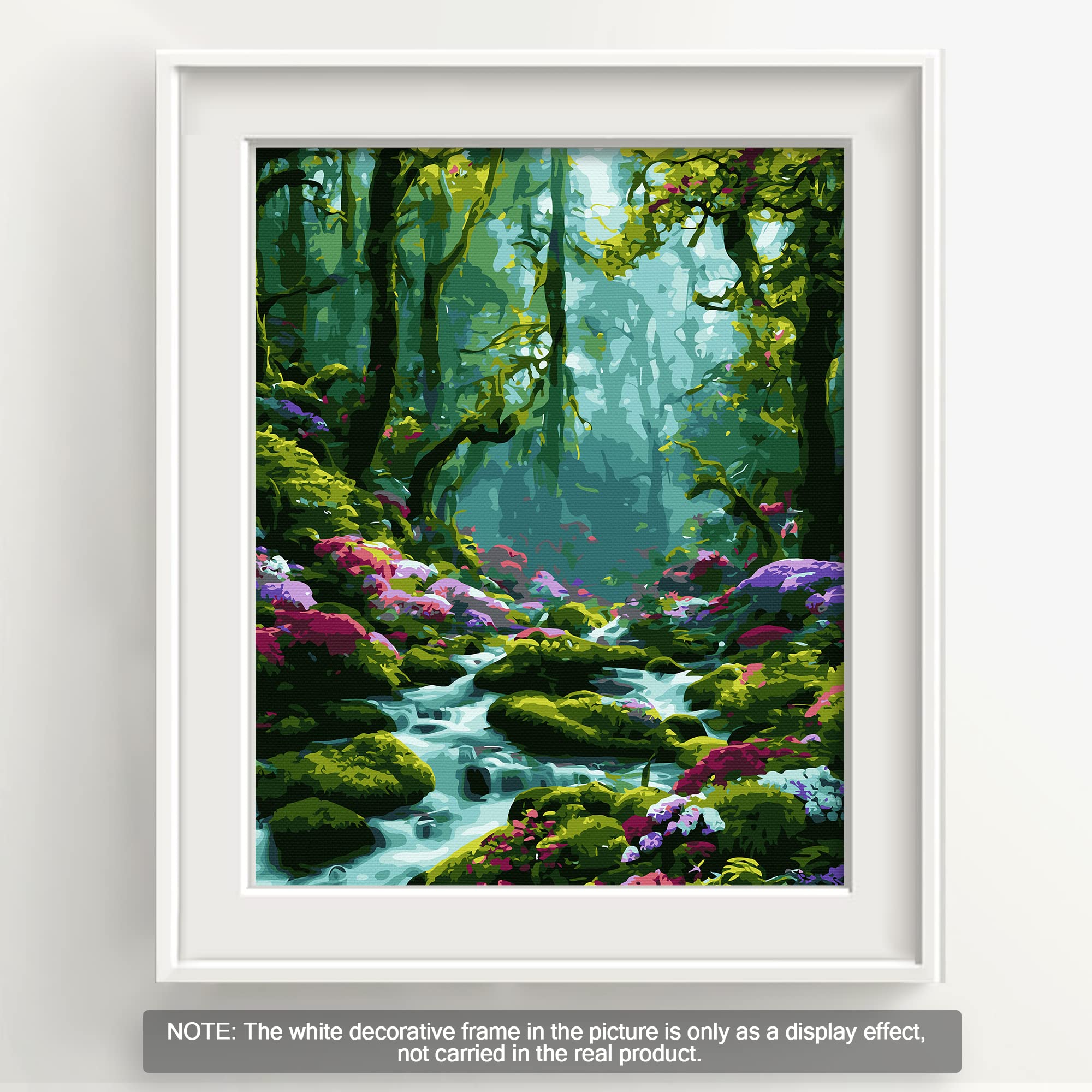 WOWDECOR Kit pittura con numeri per adulti e bambini, pittura ad olio