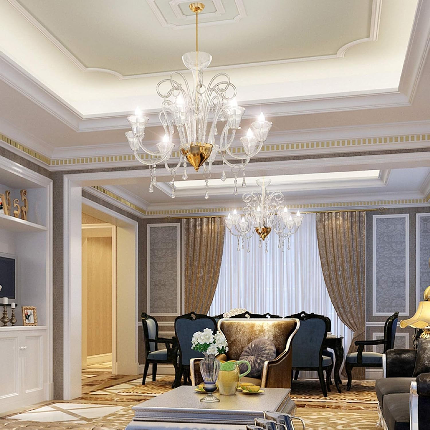 Buу 1 gеt 1 Ascher E12 LED Candelabra Light Bulbs, 5W, Equivalent 60W Incandescent Bulb, 550 Lumens, Daylight White 5000K, Candelabra Base, Non-dimmable, Chandelier Bulb, Pack of 5